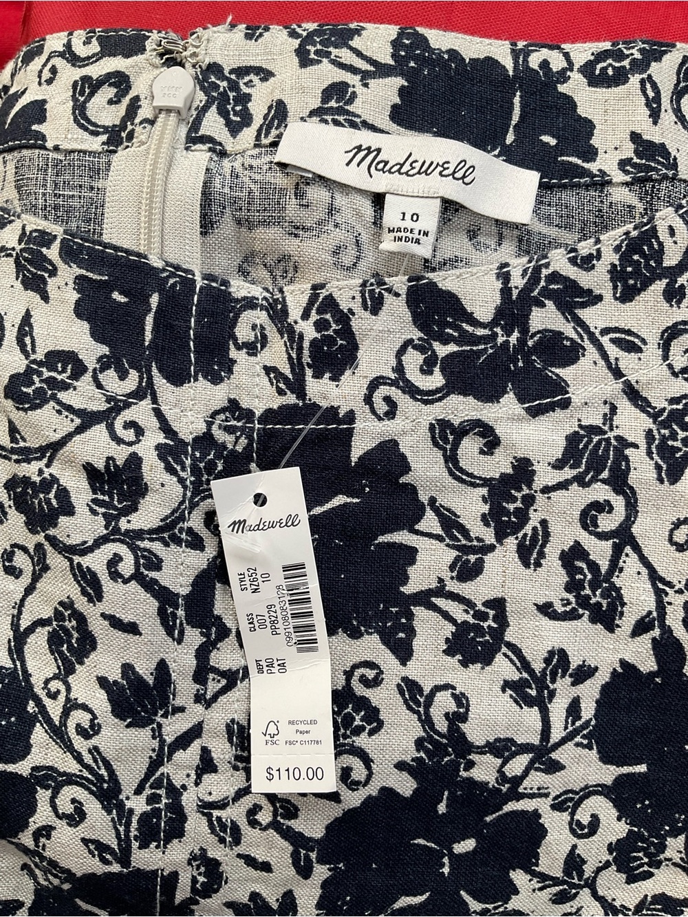Madewell Cinched Boatneck sleeveless Linen Top - Picture 4 of 8